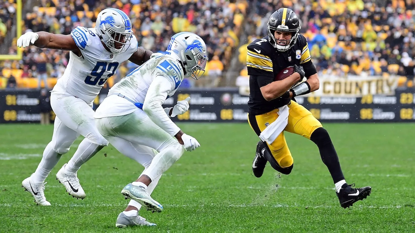 Mistake-prone Steelers tie Lions in spot start for Mason Rudolph