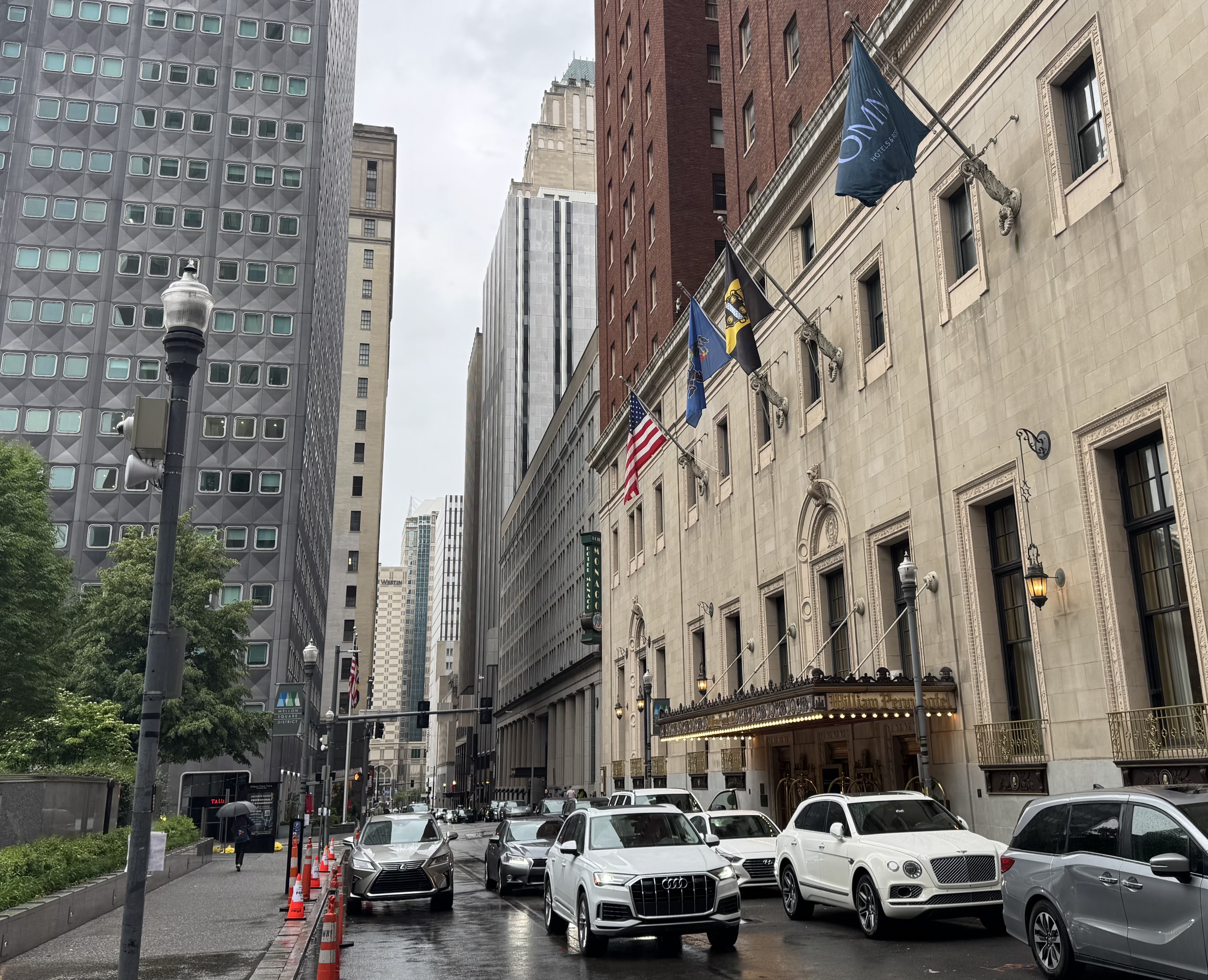 William Penn Place, just above the Square.