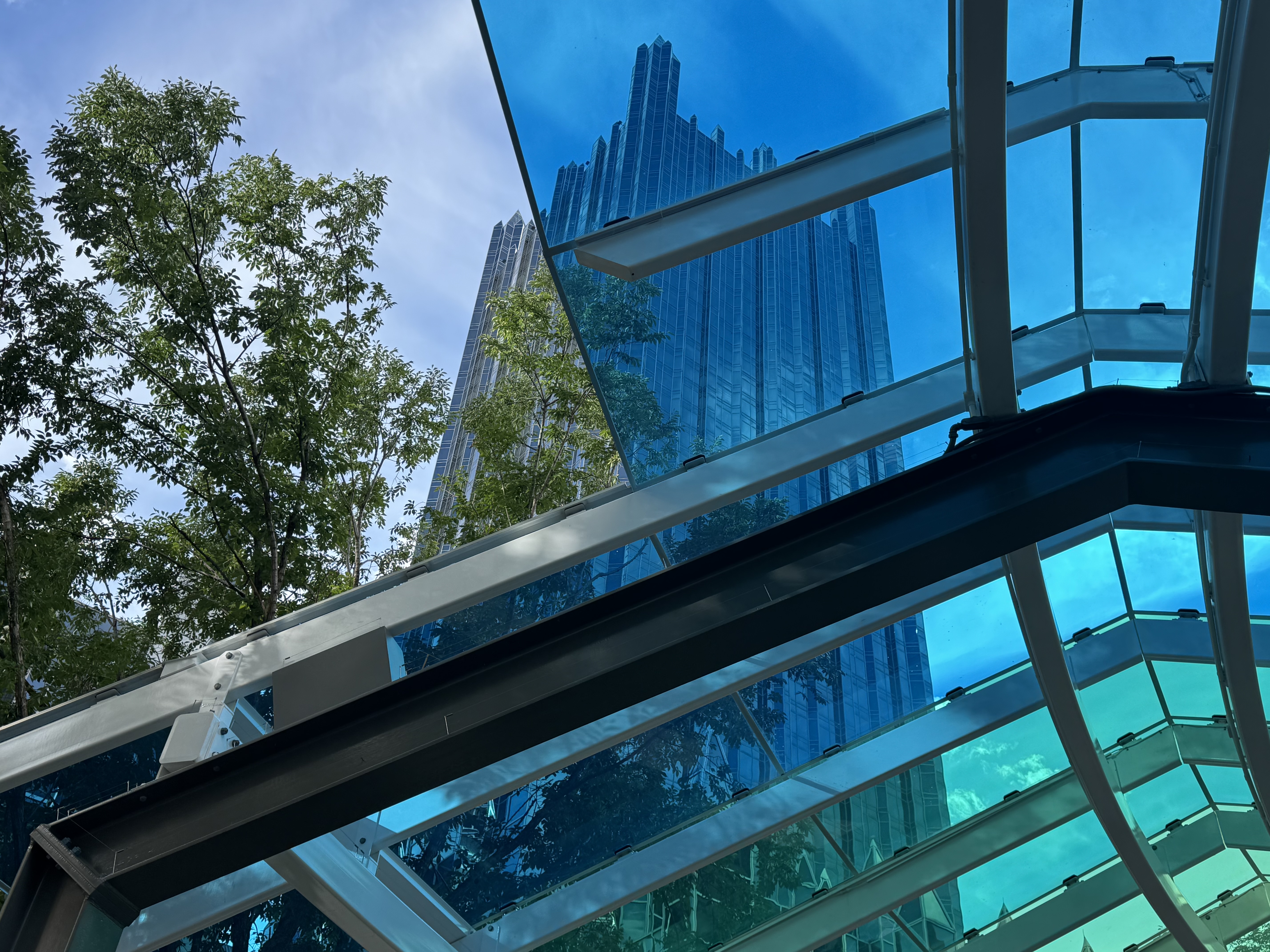 Fifth Avenue place through the new Market Square canopy.