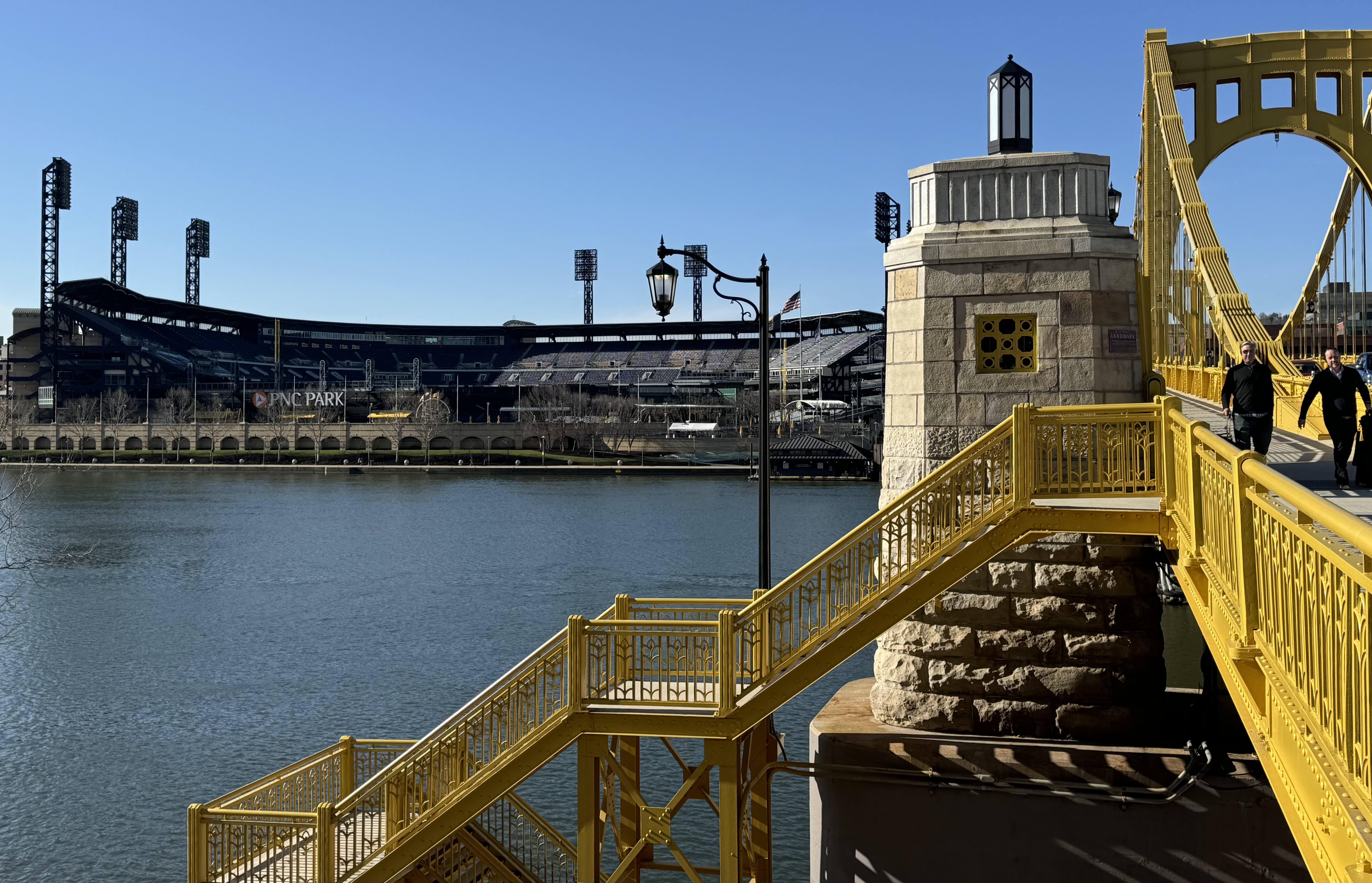 Even the once-blackened cement piers were completely power-washed as part of the reconstruction.