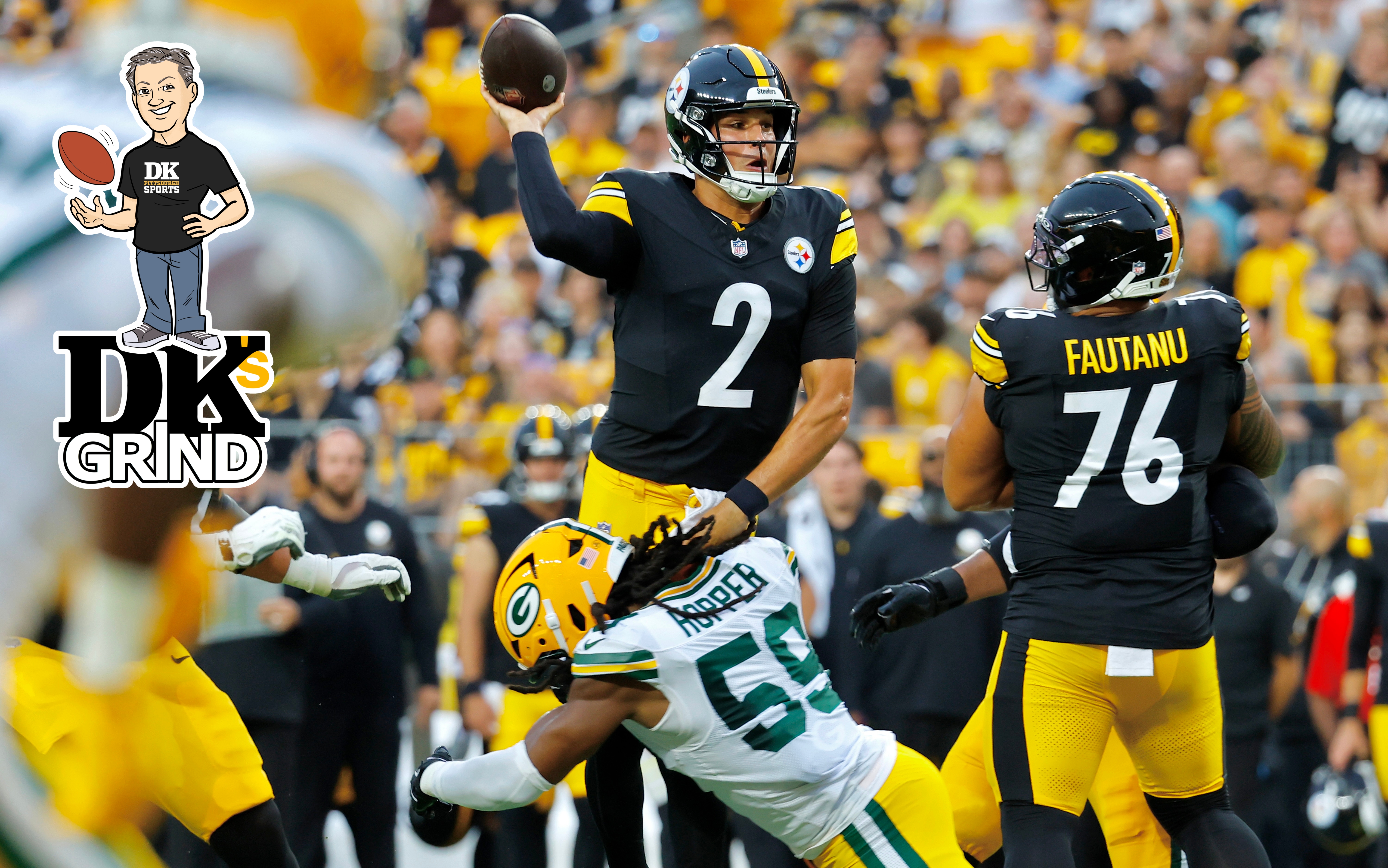 Hey, maybe give the Steelers' quarterbacks a hand, huh?