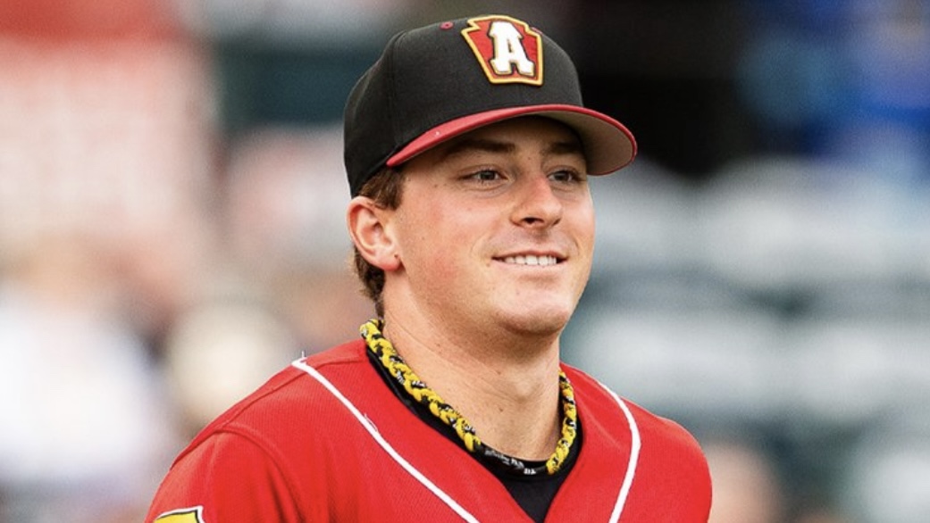 Mitch Jebb takes the field at Peoples Natural Gas Field in Altoona, Pa.