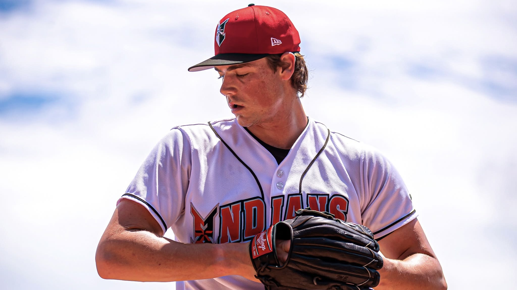 Hunter Barco prepares to deliver a pitch during a game with the Class AAA Indianapolis Indians.