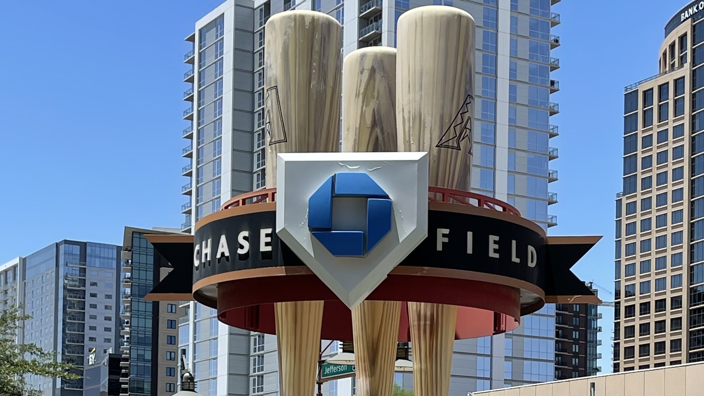Bat statue, Chase Field, Phoenix.