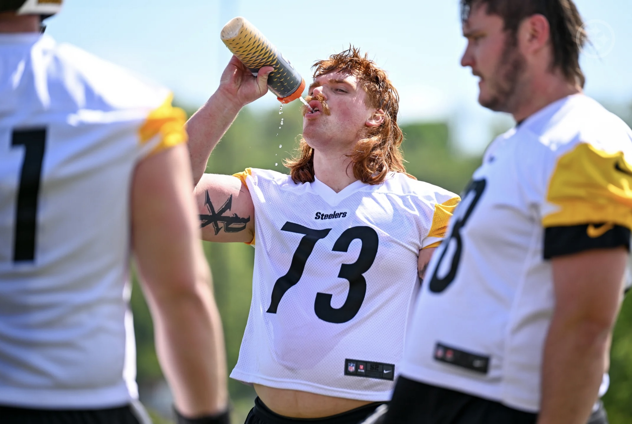 Gennings Dunker during rookie minicamp on May 8 on the South Side.