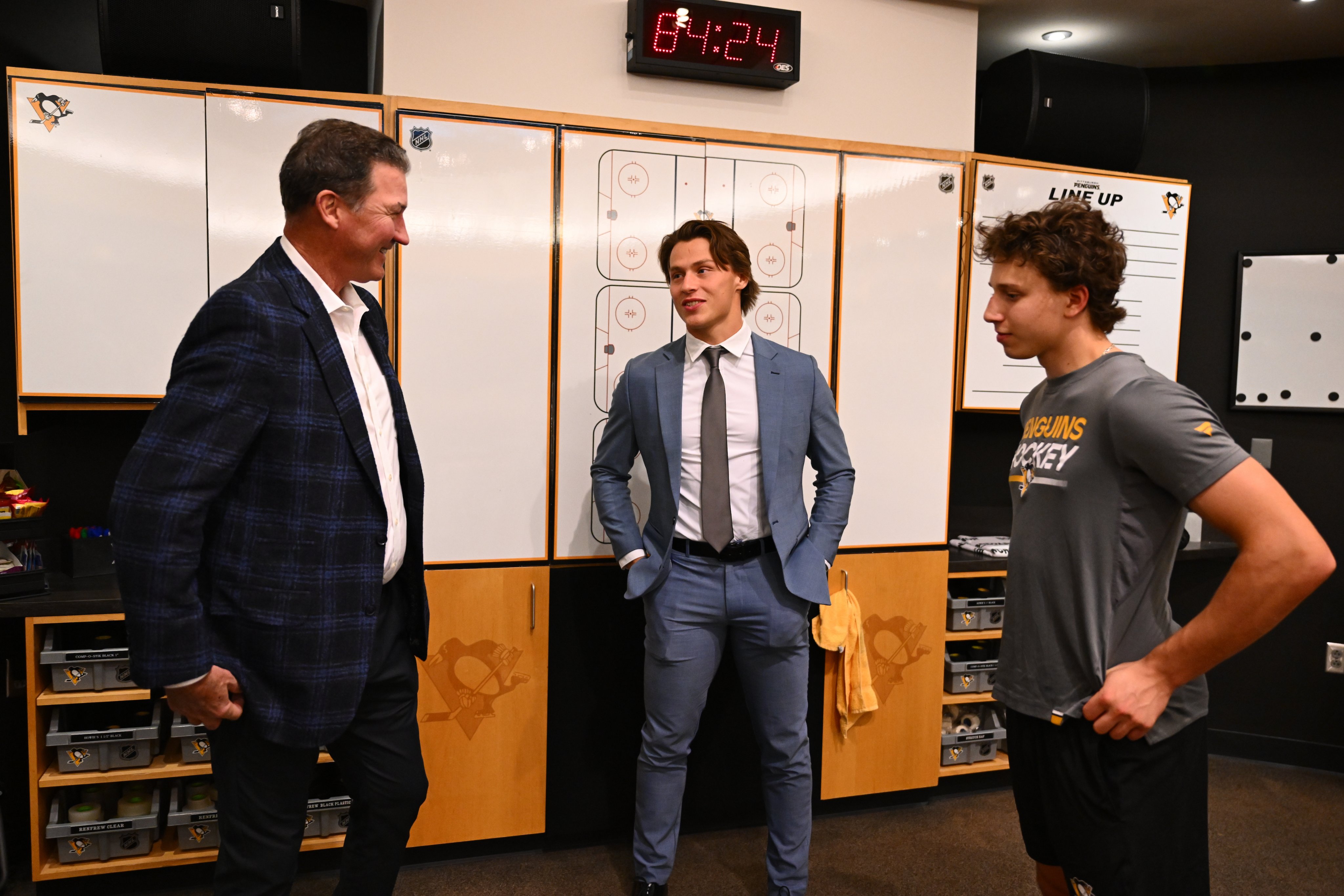 Mario Lemieux, Rutger McGroarty, Ben Kindel