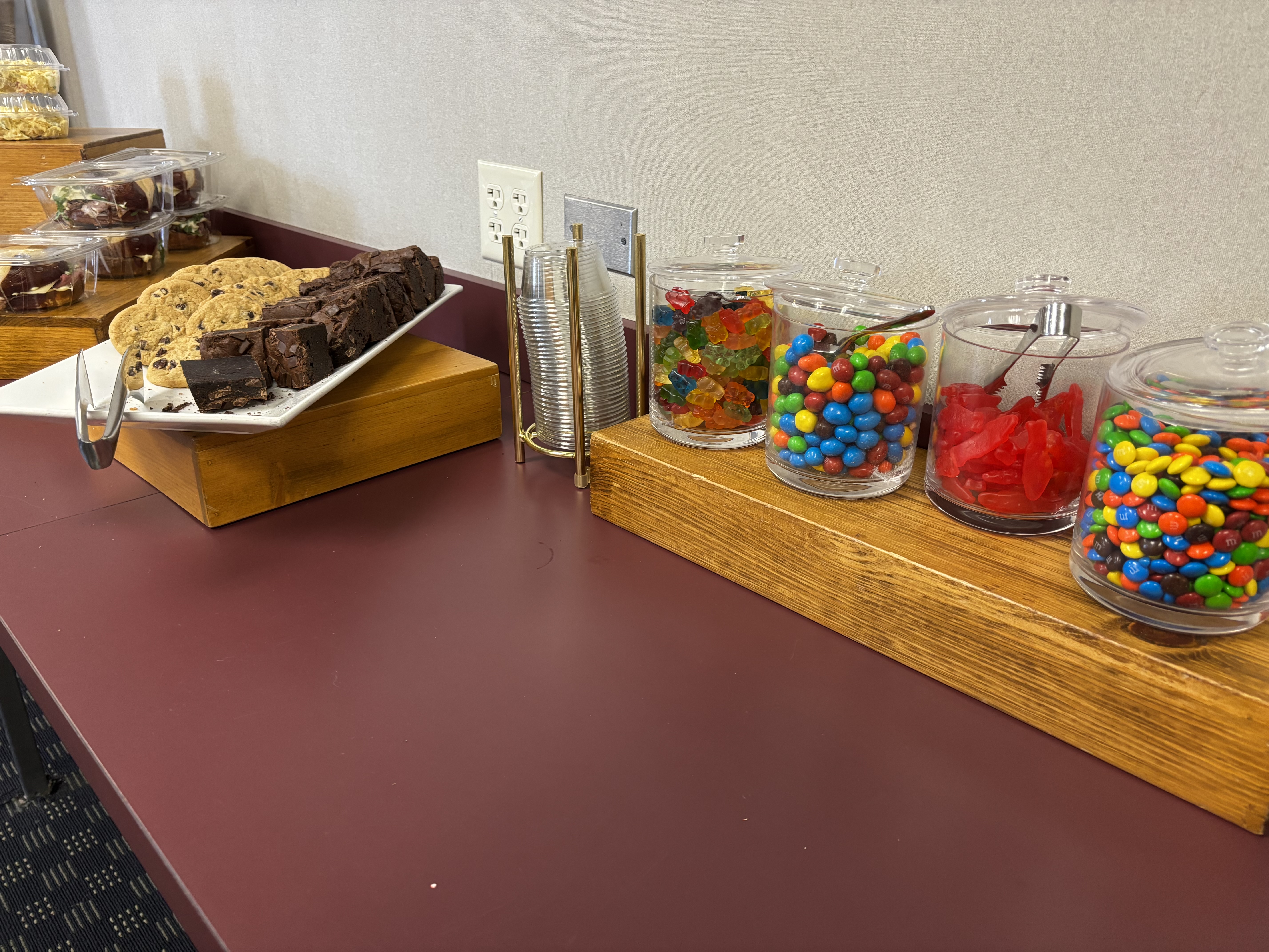 Cookies, brownies, candy