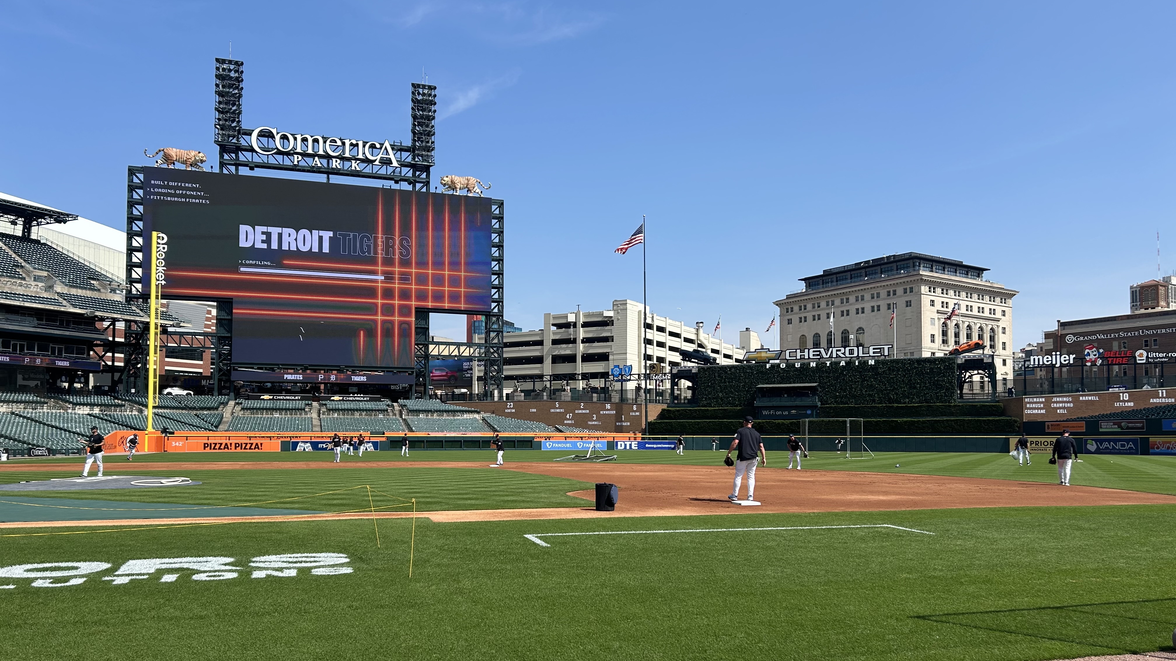 Field level, Comerica Park
