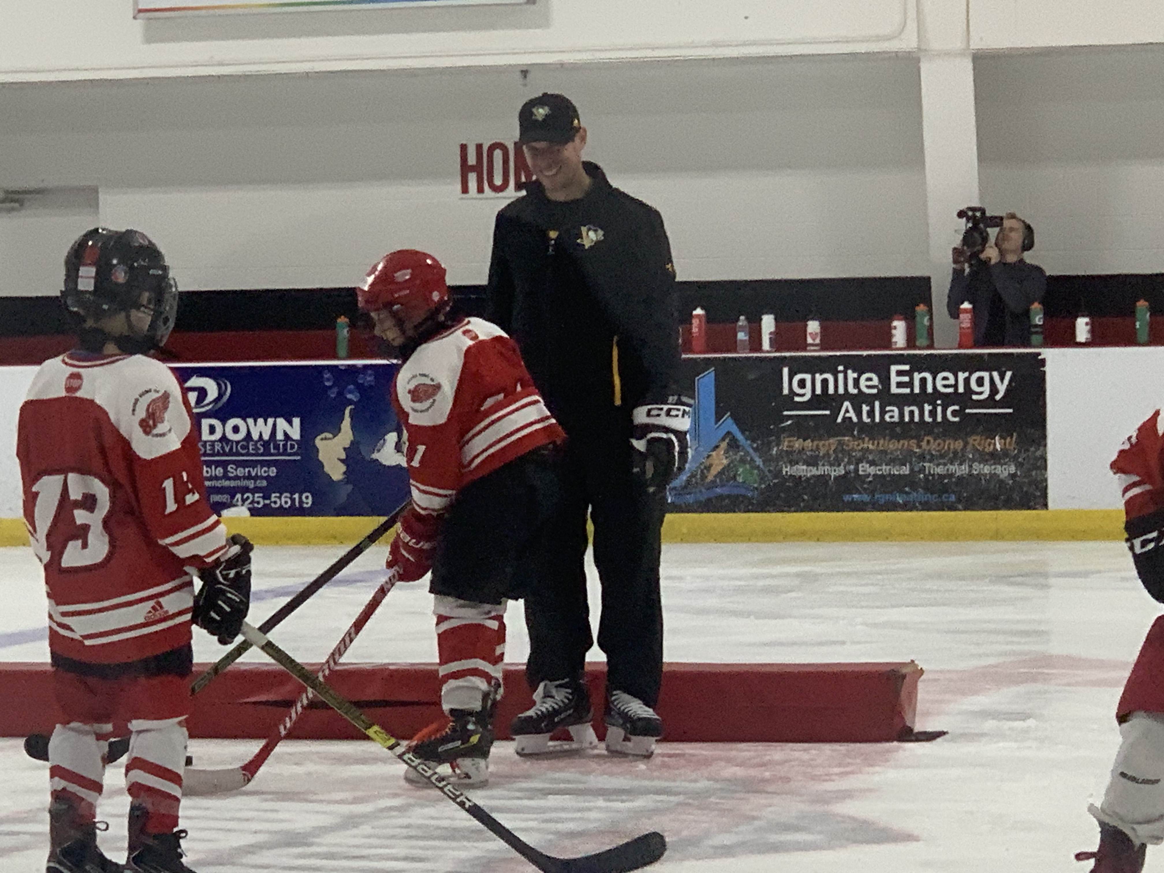 Gallery: Sidney Crosby returns to childhood rink for Penguins practice,  youth clinic