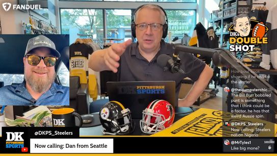 DK's Double Shot of Steelers: Language barrier? taken Downtown (Videos)