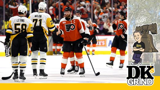 DK: The Penguins' fantastic OT falls short ... followed now by Core questions taken in Philadelphia. Photo by GETTY