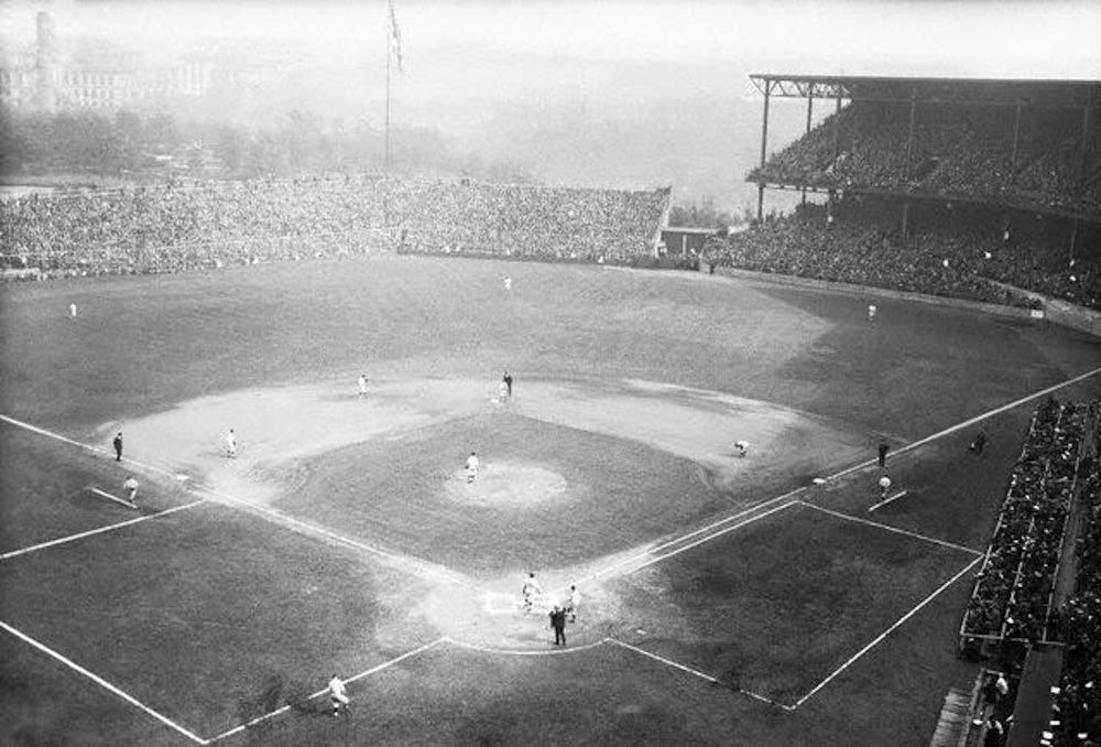 The 1925 World Series, Forbes Field, Oakland.