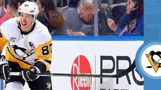 Crosby two assists in return taken in Elmont, N.Y.. Photo by DKPS