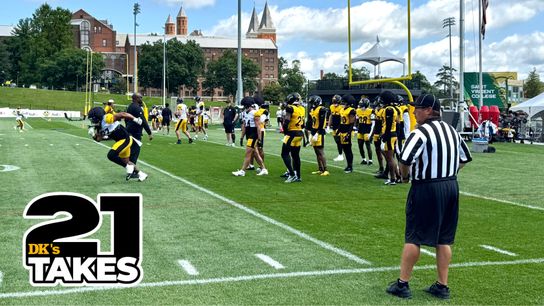 21 Takes: The Steelers' pads weren't all that was poppin' taken Latrobe, Pa. (Weekly features). Photo by DEJAN KOVACEVIC / DKPS