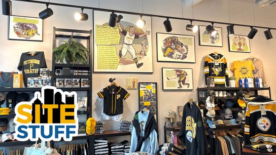 Site Stuff: New Cartoon Canon decor at our HQ/shop! taken Pittsburgh (Weekly features). Photo by DALI KOVACEVIC / DKPS