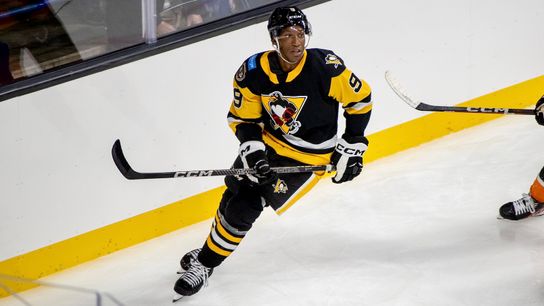 Marc Johnstone skates in the preseason with Wilkes-Barre/Scranton