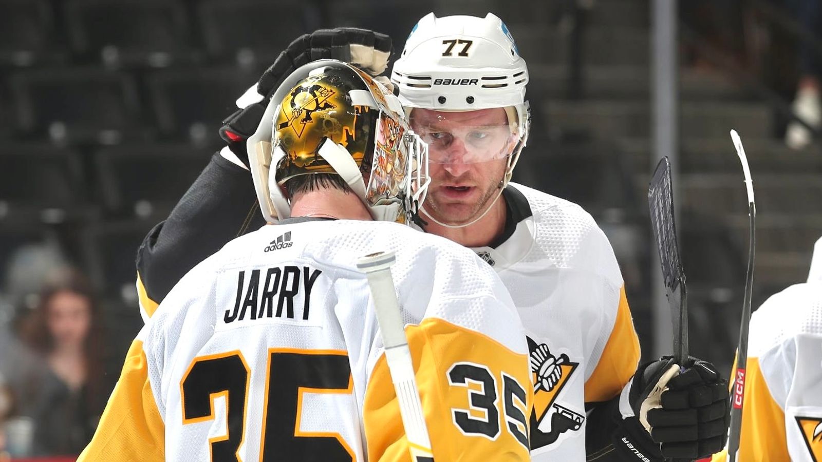 Evgeni Malkin of the Pittsburgh Penguins celebrates his first period  News Photo - Getty Images