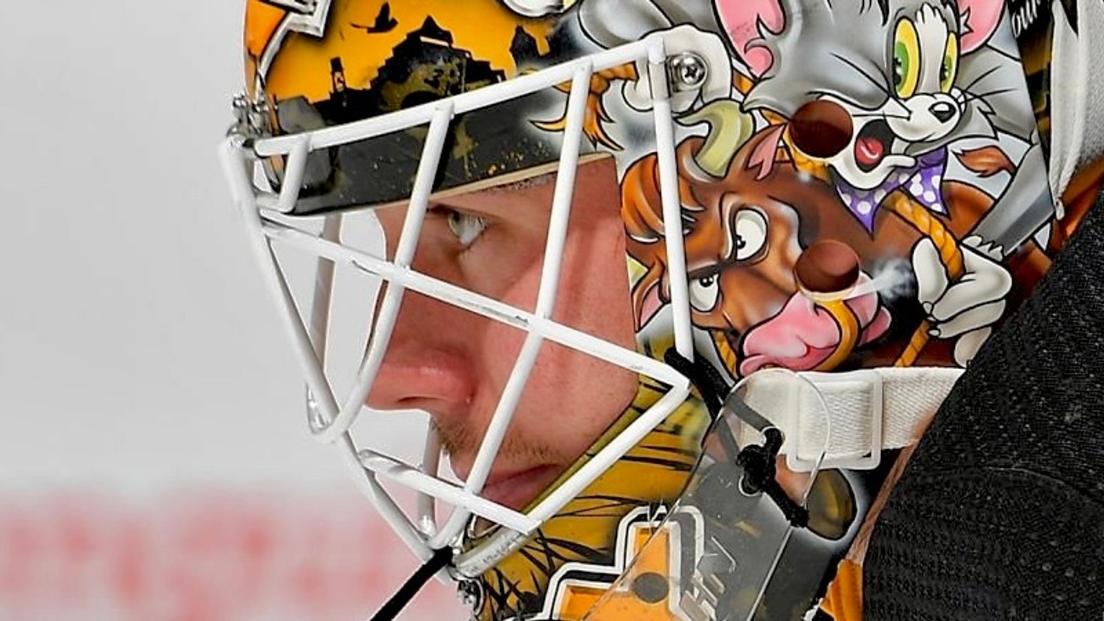 Tristan Jarry of the Pittsburgh Penguins tends the net against the News  Photo - Getty Images