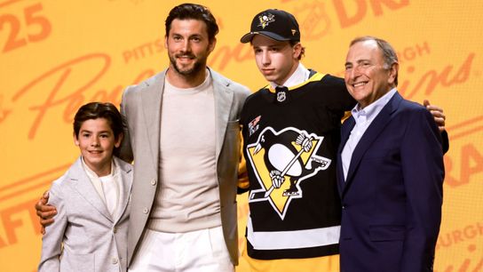 The draft class: Penguins come away with 13 'lottery tickets' taken Downtown. Photo by GETTY