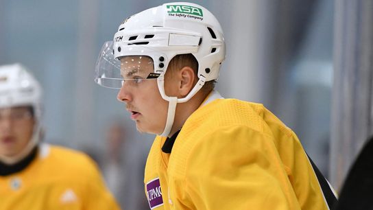 Kalle Kangas at the Penguins' development camp last month in Cranberry, Pa.