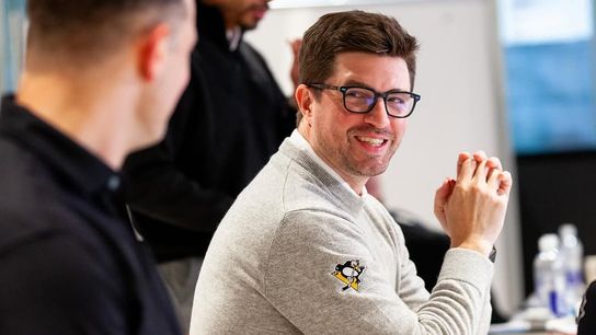 Dubas 'extremely excited' by three first-round forwards taken Downtown. Photo by SYDNEY BLACKMAN / PENGUINS