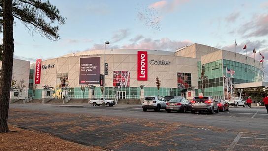 Penguins vs. Hurricanes, 7:08 p.m. taken Raleigh, N.C.