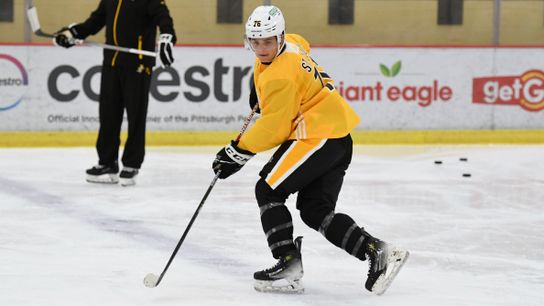 Lucas St. Louis in the Penguins' development camp this summer in Cranberry, Pa. Lucas St. Louis in the Penguins' development camp this summer in Cranberry, Pa.