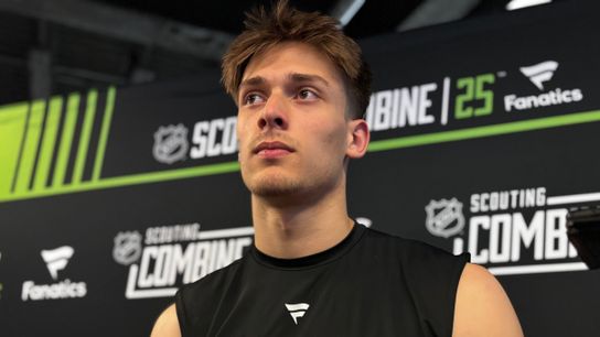 Draft profiles: 6-foot-6 Mrtka growing physical game taken Buffalo, N.Y.. Photo by TAYLOR HAASE / DKPS