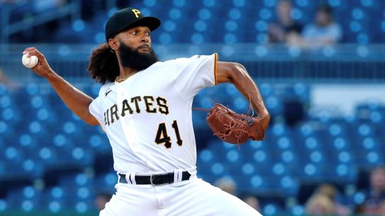 Andre Jackson pitches in the first inning Tuesday night at PNC Park. Andre Jackson pitches in the first inning Tuesday night at PNC Park.