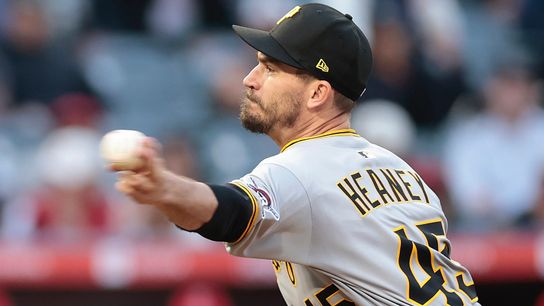 By Greg Macafee: Heaney puzzles Angels with 'funky' fastball at ANAHEIM, CALIF.