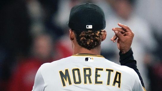Freeze Frame: Moreta's love of team shows in amped-up exits taken in Boston (Pirates)