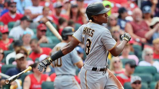 Hayes' insane throw 'play of the year' taken in St. Louis (Pirates)