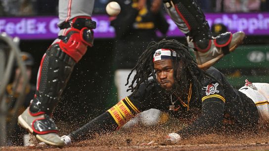 Pirates 1, Reds 0: Falter dazzles in shutout win taken North Shore. Photo by JUSTIN BERL / GETTY