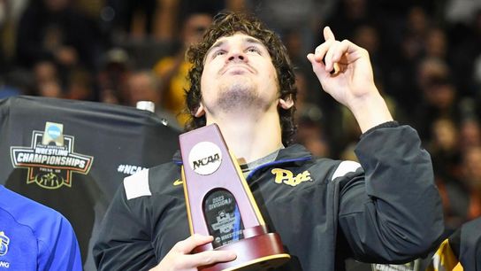 Pitt's Bonaccorsi takes national wrestling title as 'a personal thing' taken at Petersen Events Center (Pitt)
