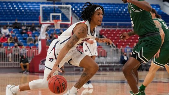 Spear leads the way as Robert Morris wins first conference game taken in Altoona, Pa.  (Robert Morris)
