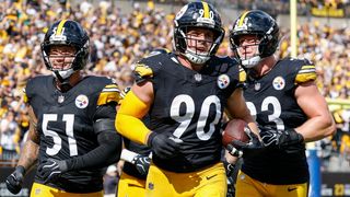 Watt's 'mind-blowing' pick-six taken on the North Shore (THE BIG PLAYER). Photo by LAUREN LEIGH BACHO / GETTY