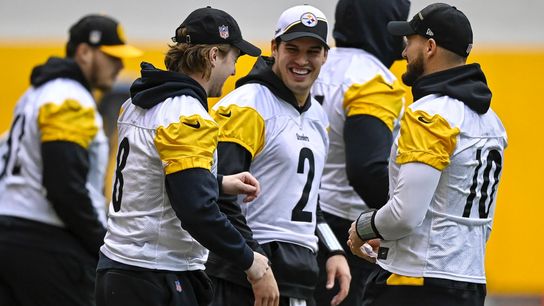 Rudolph holding 'tunnel vision' while Pickett prepares to back him up taken on the South Side (Steelers)