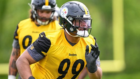 Rookies see value in learning from veterans during OTAs taken South Side. Photo by KARL ROSER / STEELERS