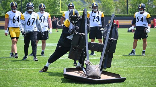 Minicamp sets up for real work at training camp taken on the South Side (Top story). Photo by JUSTIN BERL / GETTY