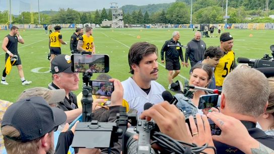 Rudolph embracing opportunity in return to Steelers taken South Side. Photo by DEJAN KOVACEVIC / DKPS