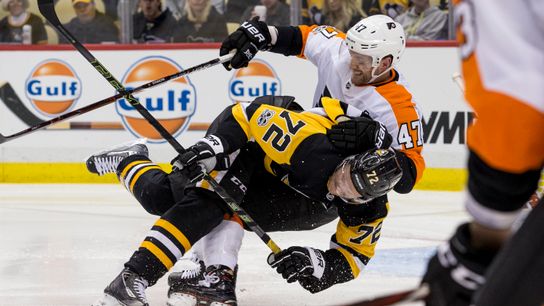Penguins vs. Flyers: A history between the two taken at Highmark Stadium (Penguins)