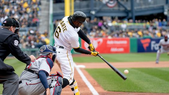 Year after suspension, Marte 'relaxed', mature at plate taken at PNC Park (Courtesy of StepOutside.org)