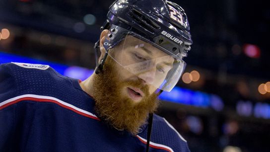 Cole on first meeting with former mates: 'Definitely different, it's weird' taken in Columbus, Ohio (Penguins)