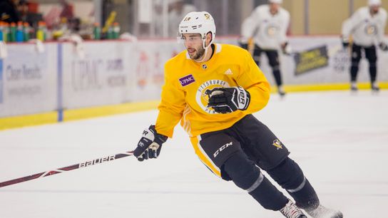 Brassard returns to practice after chest infection taken in Cranberry, Pa. (Penguins)