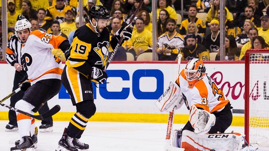 Sullivan preaching more pucks on net in Game 3 taken in Cranberry Township, Pa. (Penguins)
