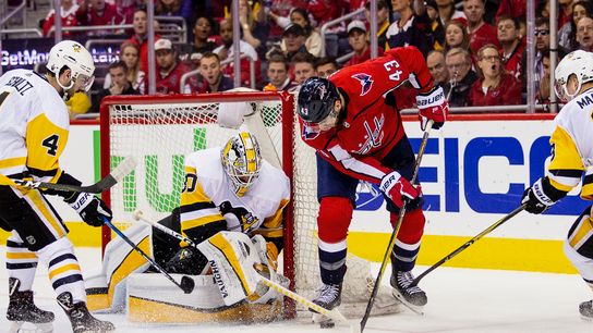 Murray's rebound impressive, timely saves 'critical' taken in Washington (Courtesy of Point Park University)