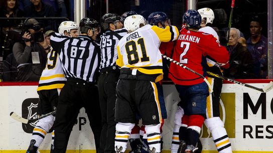 Carlson, Backstrom injured, statuses unknown taken in Washington (Courtesy of Point Park University)