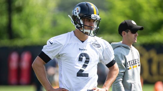 Rudolph passing the test for Steelers taken at Rooney Complex (Steelers)