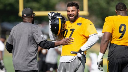 Four-man line the new norm? Why not? taken in Latrobe, Pa. (Steelers)