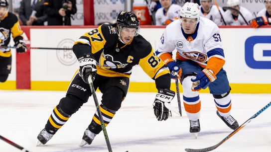 Despite loss, Simon, Crosby keep clicking taken at PPG Paints Arena (Courtesy of Point Park University)